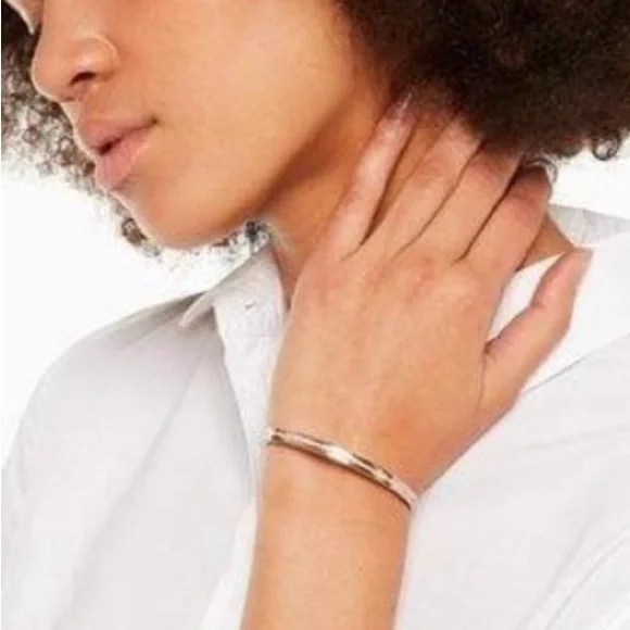 Kate Spade Rose Gold Crystal Bangle Bracelet - Picture 5 of 5